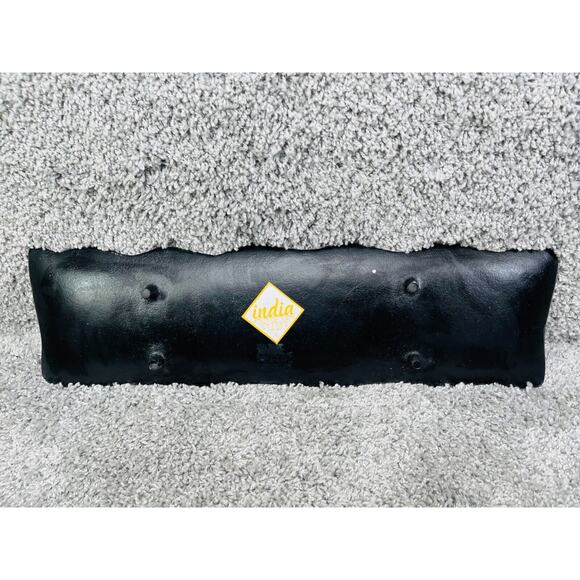 Gold Decorative Serving Tray Table Rectangular Wave Geometric With Stand - Picture 6 of 10